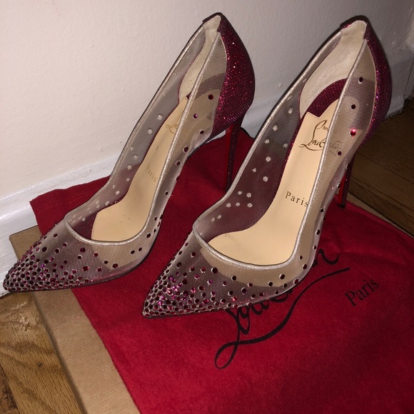 christian louboutin follies strass 85mm